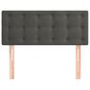 vidaXL Kopfteil Dunkelgrau 90x5x78/88 cm Samt