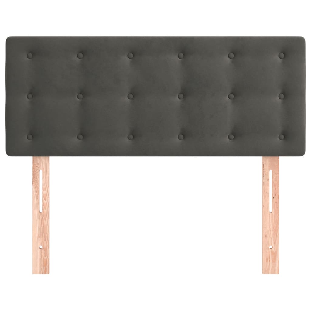 vidaXL Kopfteil Dunkelgrau 90x5x78/88 cm Samt