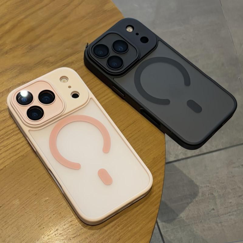 Luxury Shockproof Armor For Magsafe Case for iPhone 17 Air 16 15 14Plus 13 12 11 Pro Magnetic Wireless Charge Clear Matte Cover