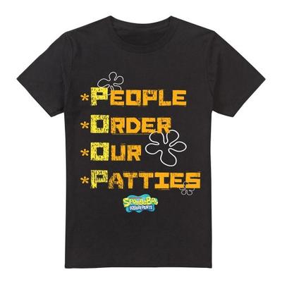 SpongeBob SquarePants Mens People Order Our Patties T-Shirt