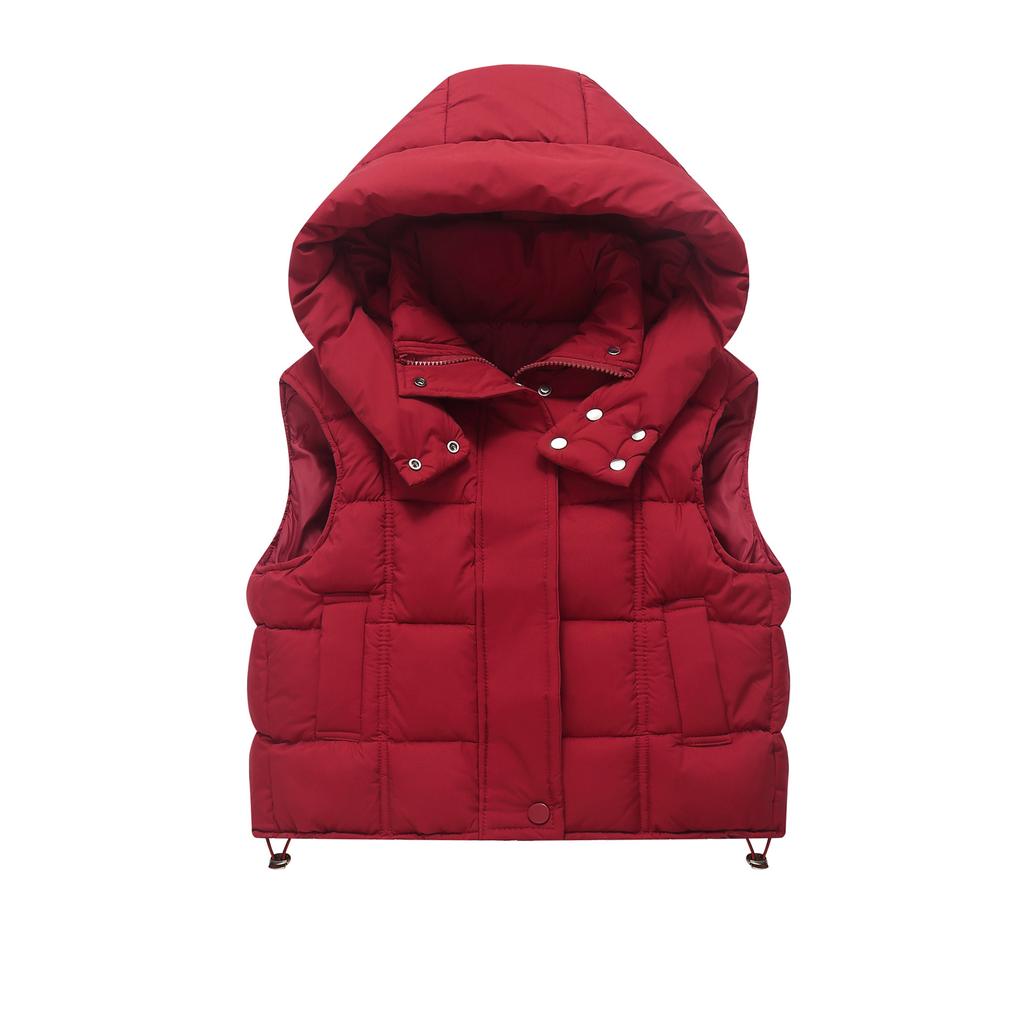 Children's Fashionable Casual Hooded Vest Jacket