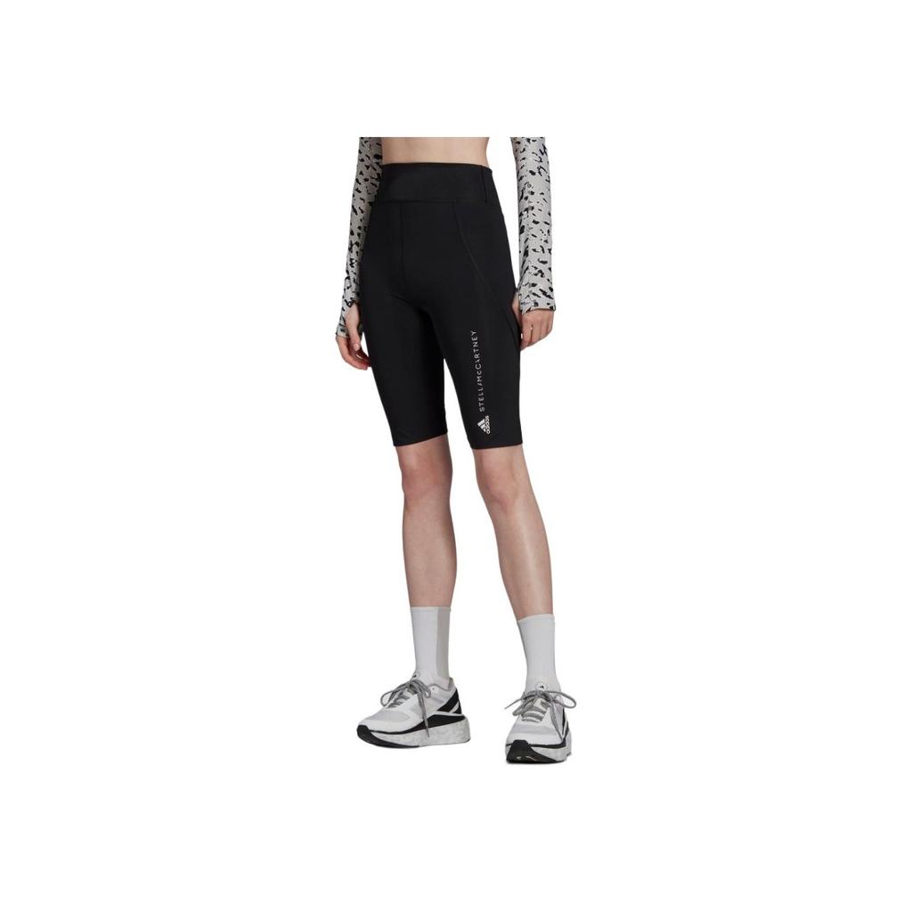 Adidas Alphabet Print Sports Shorts Women Bottoms Black HD9107