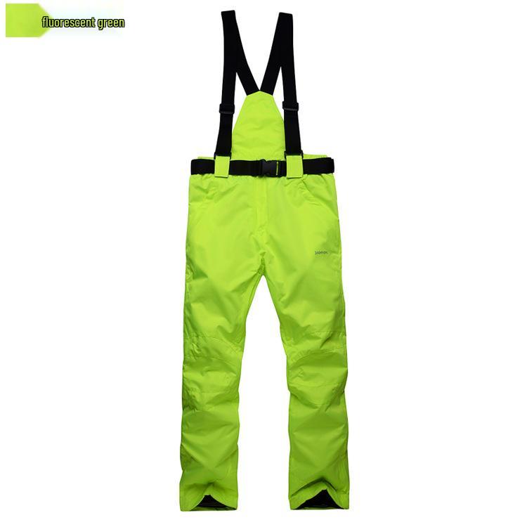 Winddichte, wasserabweisende Ski- und Bergsteiger-Latzhose für Herren und Damen für Herbst und Winter