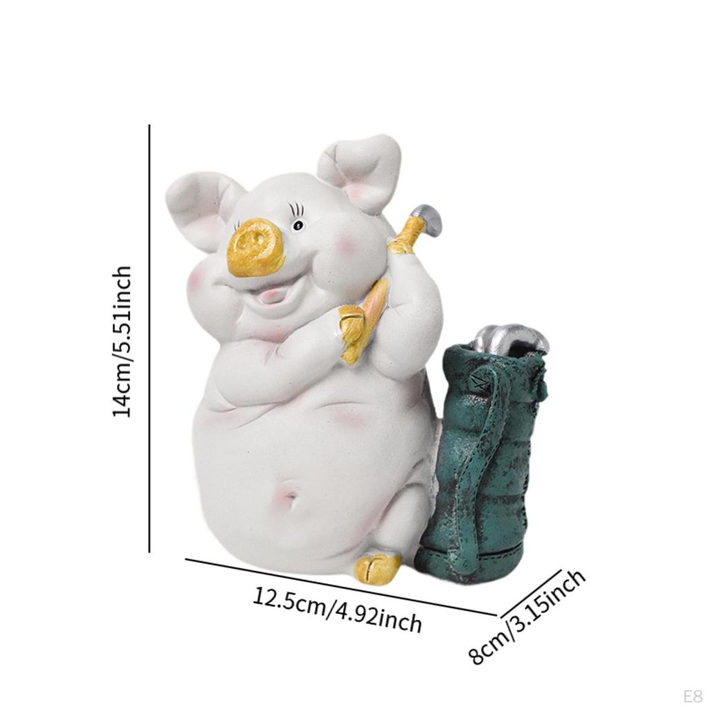 Animal Figurine Pig Piggy Bank Gift, Money Storage Decoration for Kids' Rooms