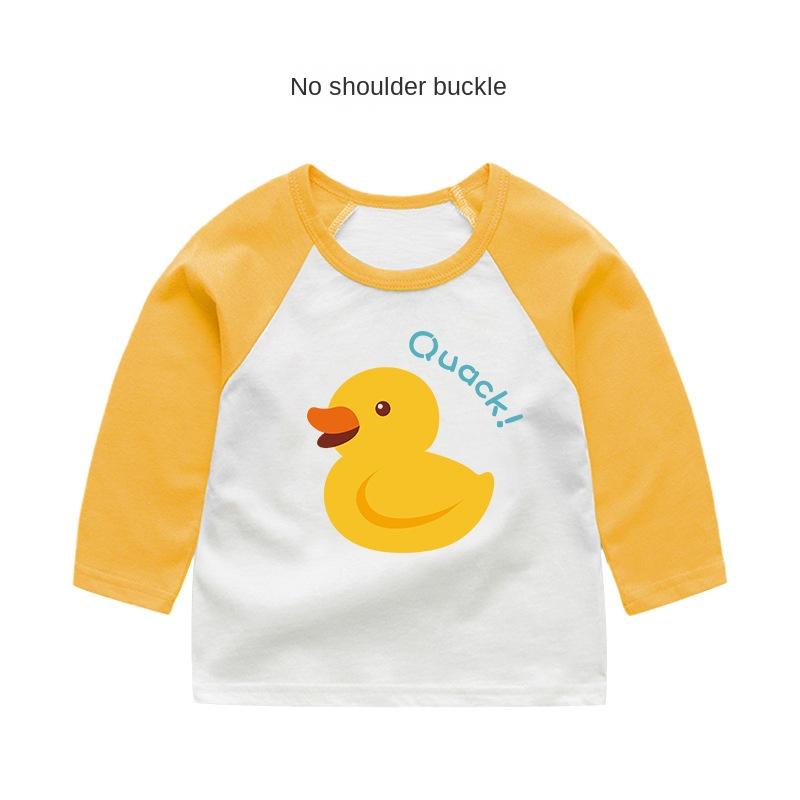 Baby Girl Autumn Long-sleeved T-shirt Baby Cotton Bottoming Shirt Girls Spring and Autumn Tops Small Children Fashionable Autumn Clothes