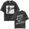 Tate Mcrae Greedy Album Tour Merch T Shirt Men Women Fashion Vintage Washed Short Sleeve Oversized Tshirts 100 Cotton T Shirts