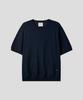 Ssei Essential Round Short Sleeve Knit Navy