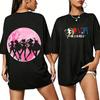 American Retro 2026 Cotton T-Shirt with Sailor Moon Print, Short Sleeve, Unisex, Urban Casual Style