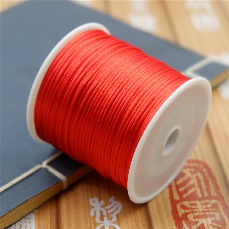 

Браслет Плетеный шнур из красной нити, ручная работа Нет. 7 Передача Бисера Линия Материал для Самодельных Ювелирных Изделий Плетение Красная Веревка Line 7 55m красный