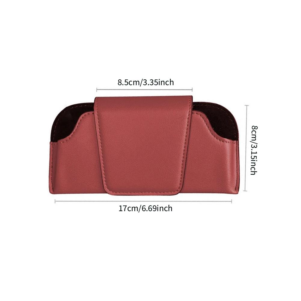 Universal Car Sunglasses Holder Case Auto Sun Visor Glasses Box Clip Sunglasses Holder Magnetic Fastener Eyeglasses Storage