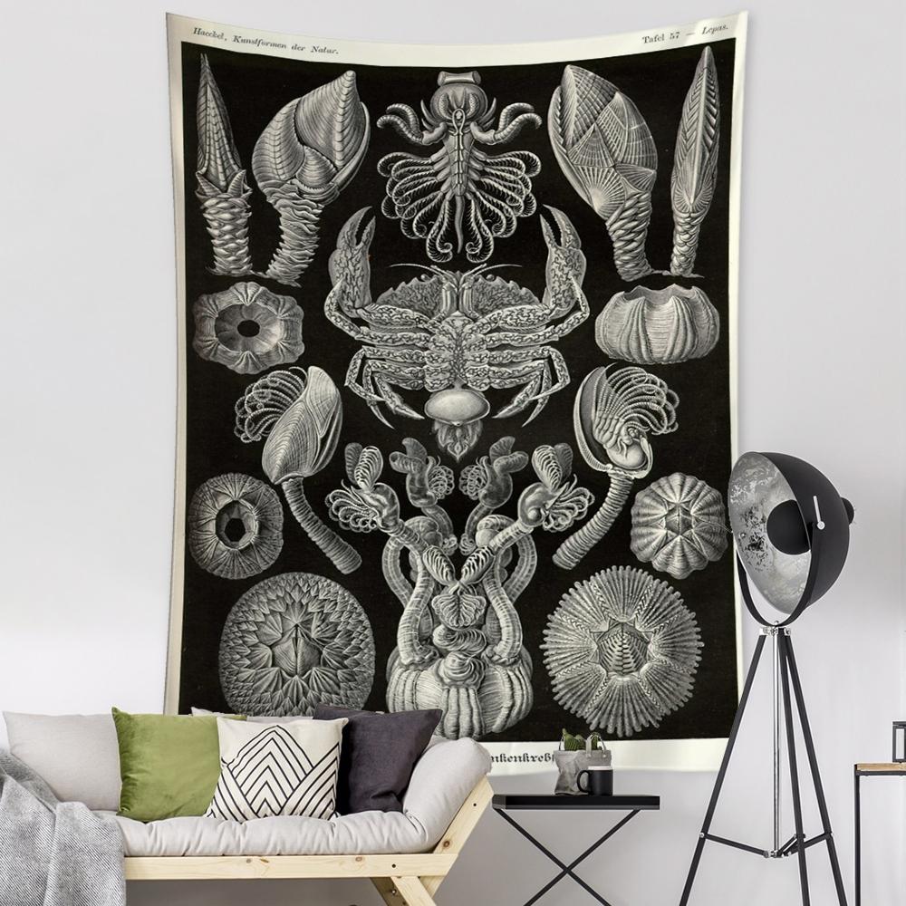 Stella Marina Conchiglia Tarocchi Arazzo da Parete Psichedelico Identificazione Stregoneria Hippie Tapiz Arte Decorazione Casa