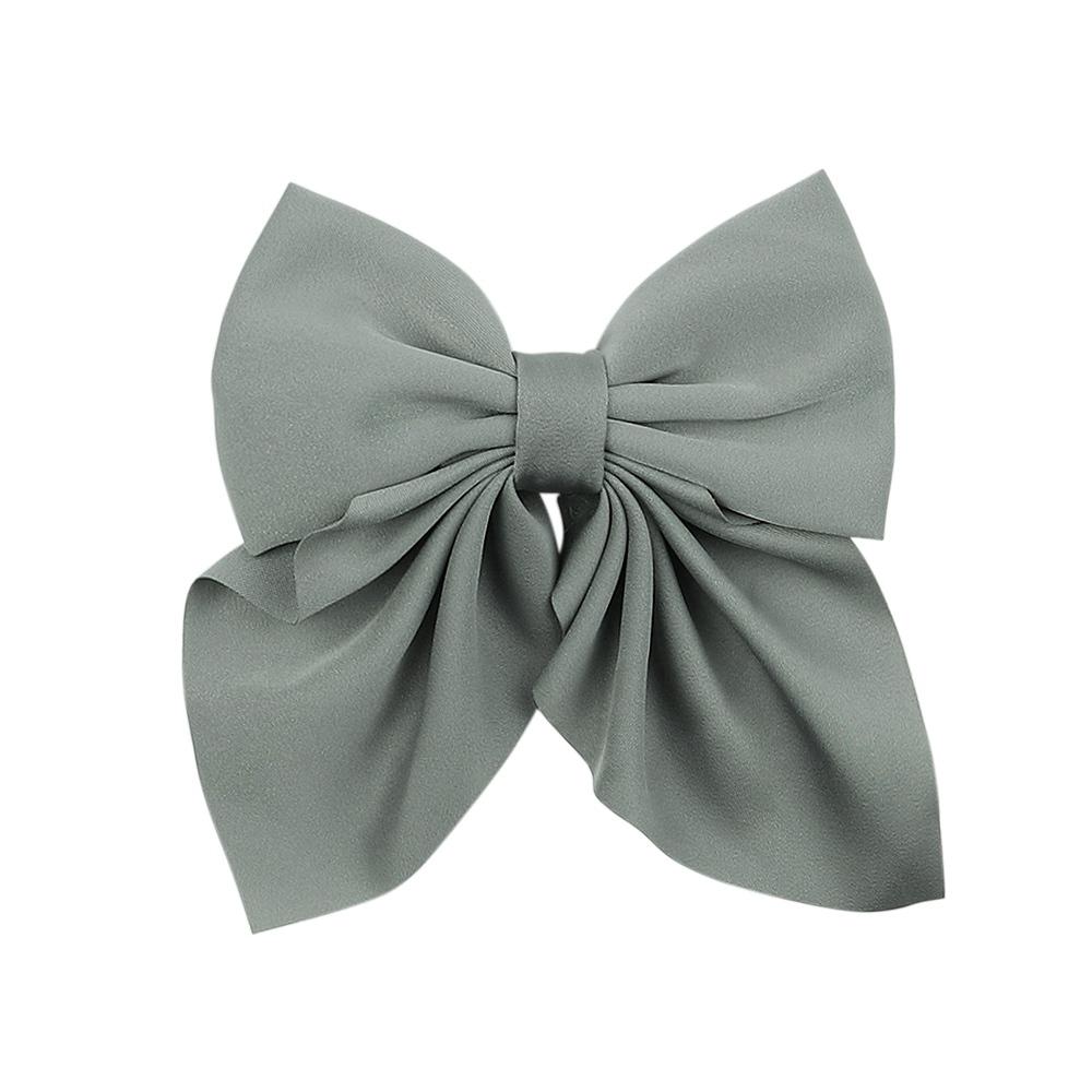1Pcs Sweet Bows Hairpins Solid Color Bowknot Hair Clips For Girls Satin Butterfly Barrettes Duckbill Clip Kids Hair Accessories Quality