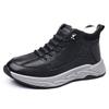8001 Men'S Shoes Cotton Shoes Sports And Leisure Shoes Winter Medium And High Top Velvet Warm Snow Shoes Running Sports Shoes Leather Surface