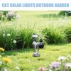 Funny Solar Cat Garden Light Resin Outdoor Lantern Animal Yard Lamp Charming Creative Cat Decor for Yard Lawn Patio