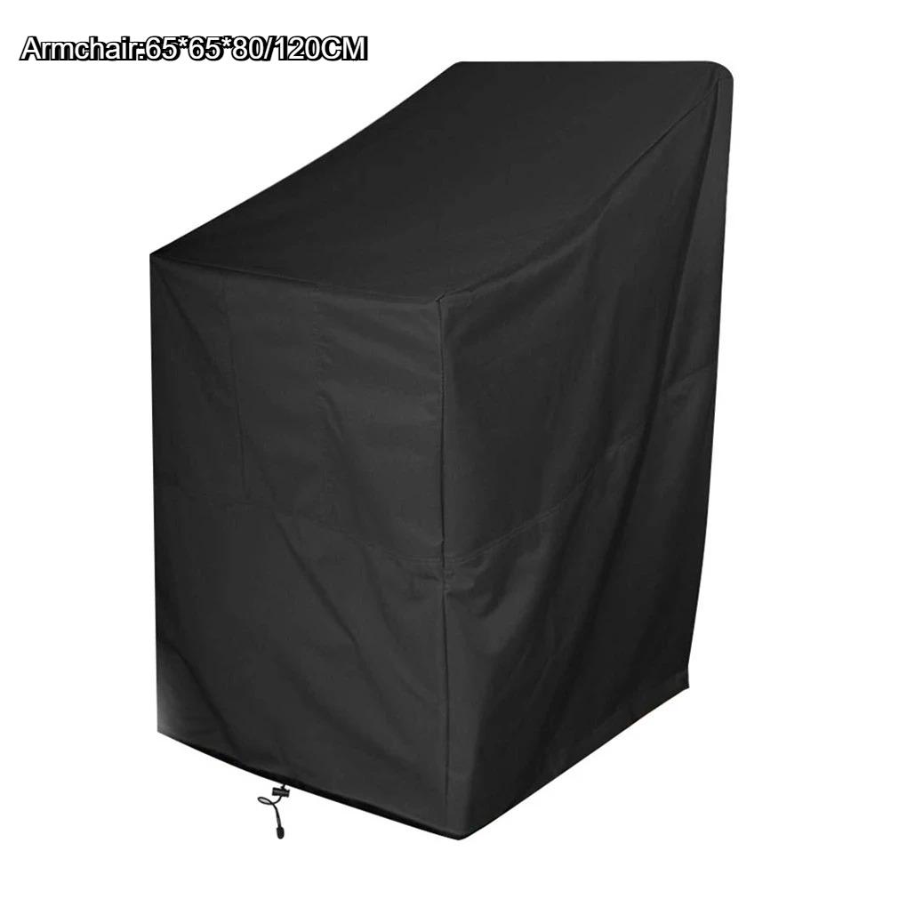 Stacking Outdoor Chair Cover Waterproof, 210D Rain Snow Dust Wind-Proof, Anti-UV, Outdoor Garden Yard Chair Cover