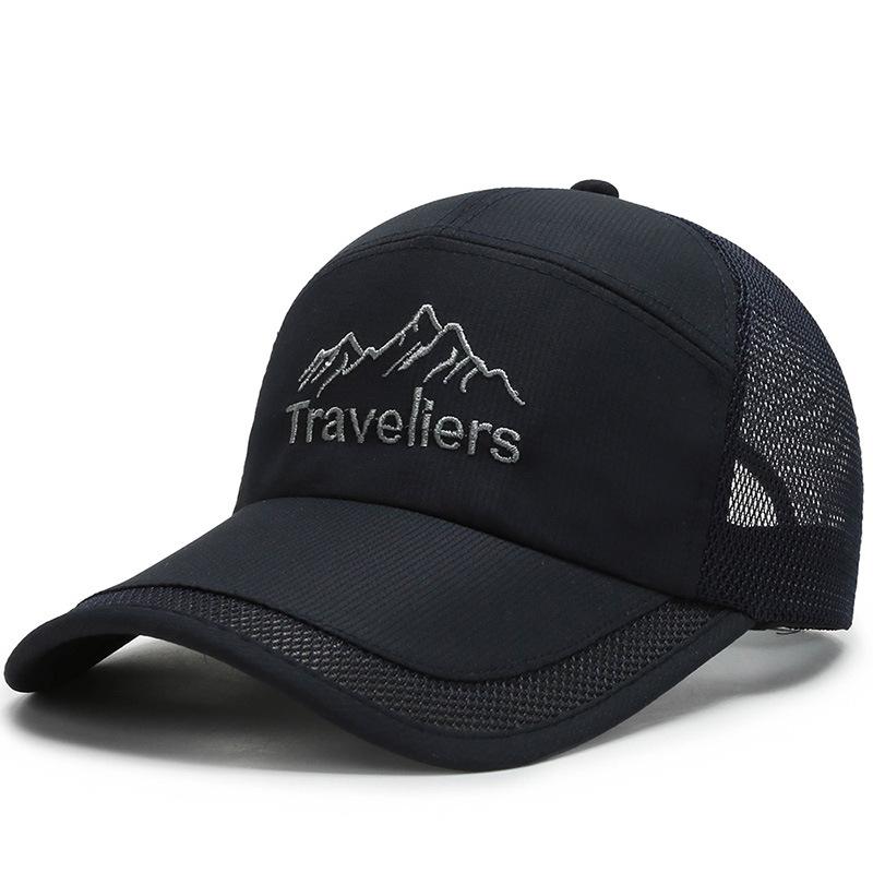 

Hat Men s Mesh Hat Breathable Cap Sunscreen Baseball Cap Outdoor Casual Korean Hat Sun Hat Men s and Women s Adjustable тёмно-синий