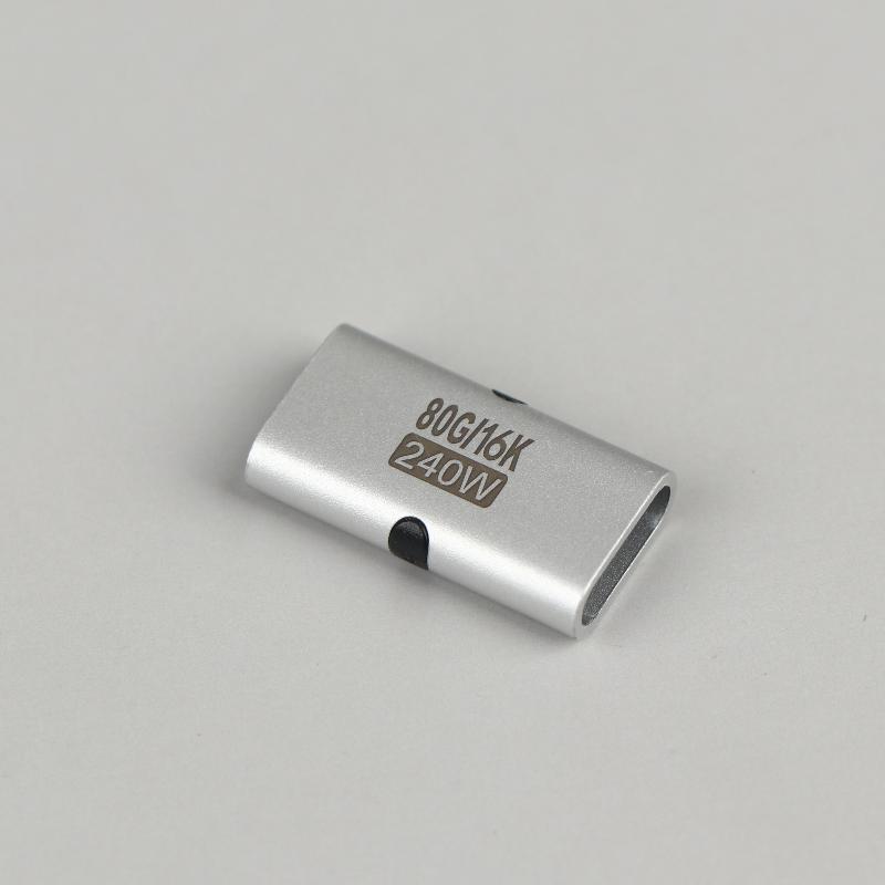 240W Type-C Female to Female Adapter High Speed PD Fast Charging USB C Extender Converter for Gaming Laptop Docking