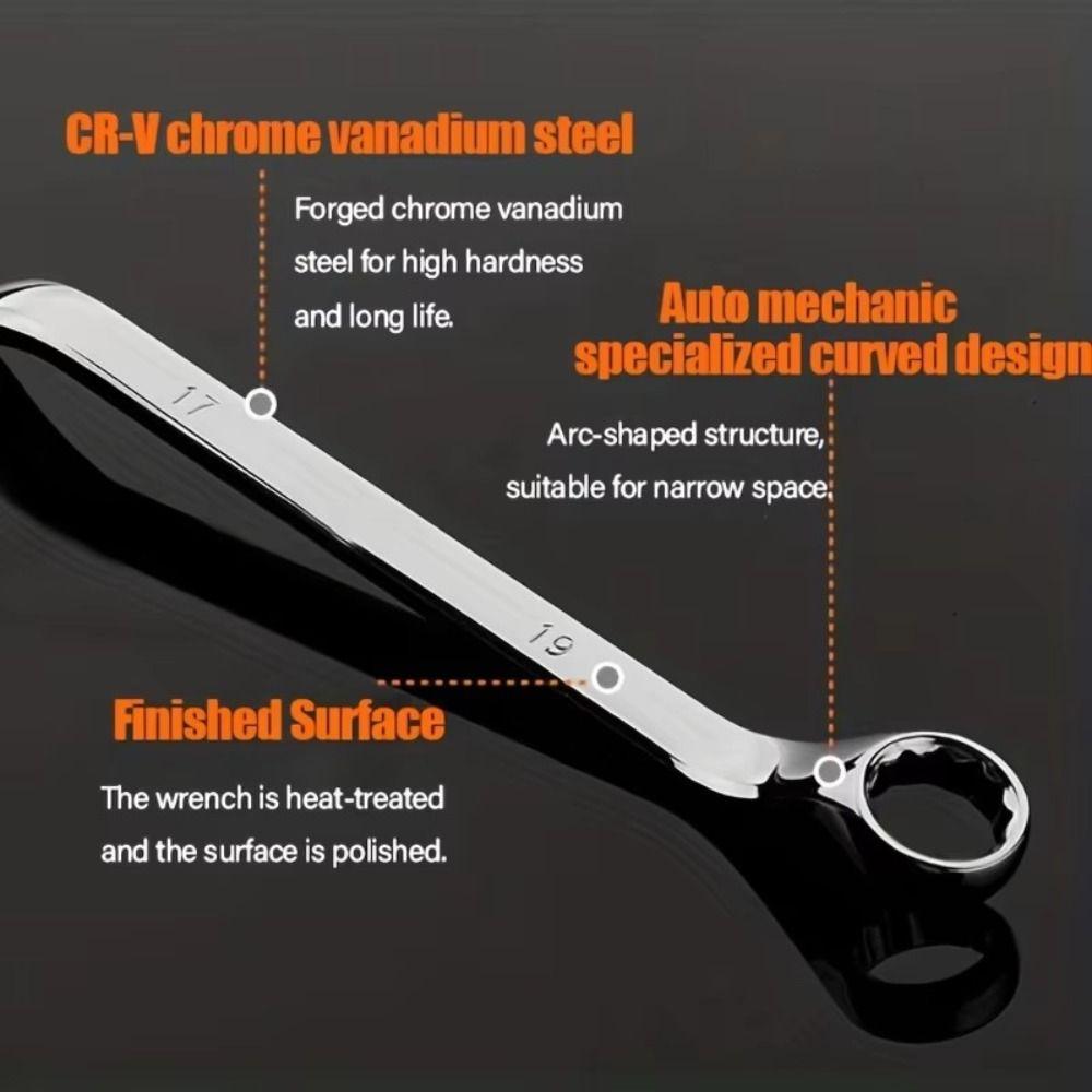 Dual Head Plum Wrench Chrome Vanadium Steel Dual-purpose Wrench Repair Tool Dual Head Wrench