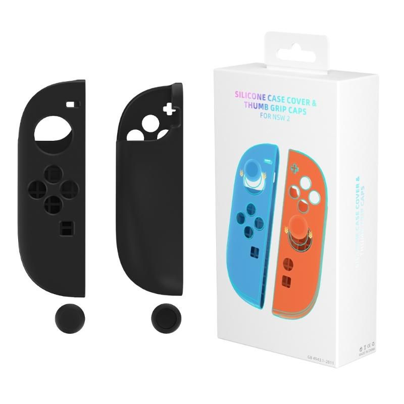 Flexible Cover Silicone Skin Protective Case Shell for NS2 Controller Dustproof Housing with Joystick Caps