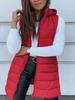 Women's Hooded Puffer Vest, Casual Winter Outfit