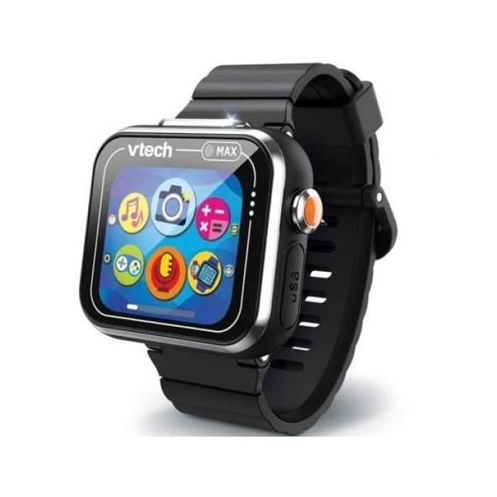 Chytré hodinky VTech Kidizoom Smartwatch Max Černé Notifikace Dvojitý Fotoaparát Dětské