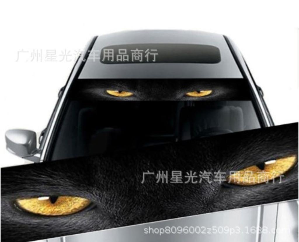 3D Transparent Car Windscreen Decals Front And Rear Window Decorative Sunshade Stickers Customisable Windscreen Films