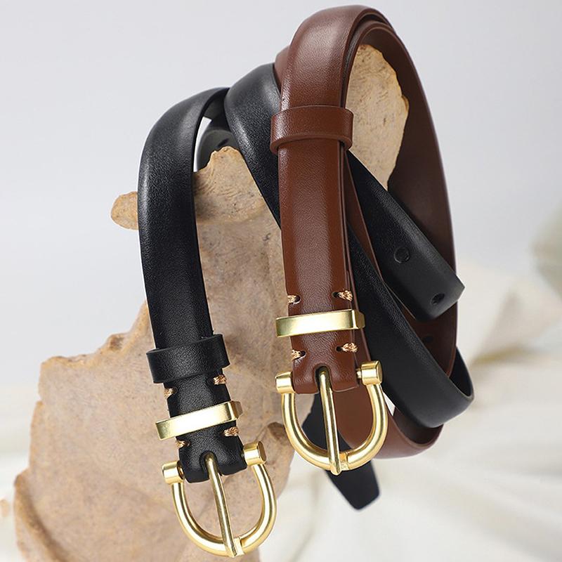 Luxury Designer Women Belt Genuine Leather Female  Metal Belt Buckle Waistband 3 Colors High Quality Trend Belt Lady