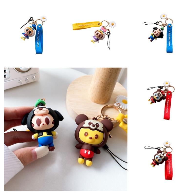 Creative Cartoon Squirrel Stich Keychain Cute Pvc Bag Pendant For Couples