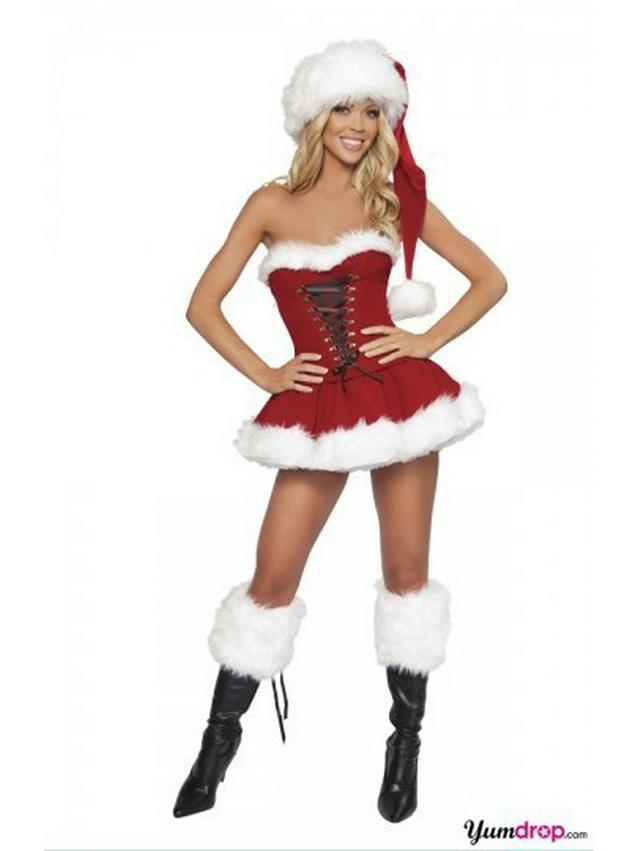 Christmas Cosplay Lingerie Set Role-Play Costume Dress