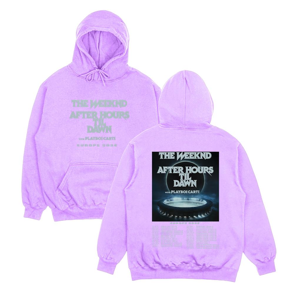 TheWeeknd Tour Hoodie After Hours Til Dawn Europe 2026 Print Pullover Men Women Streetwear Fashion Oversized Hip Hop Sweatshirt