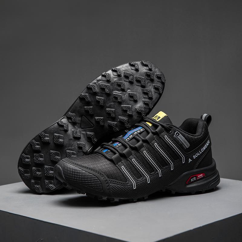 Men's Hiking Shoes,Rubber Soles, Non-Slip and Wear-Resistant All-Terrain Hiking Sports Shoes, Camping and Hunting Training Shoes