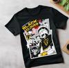 Unisex T-shirt Manga Oataku Kawai Śmieszna Dziewczyna Anime Manga Czarna Koszulka Wszystkie Rozmiary