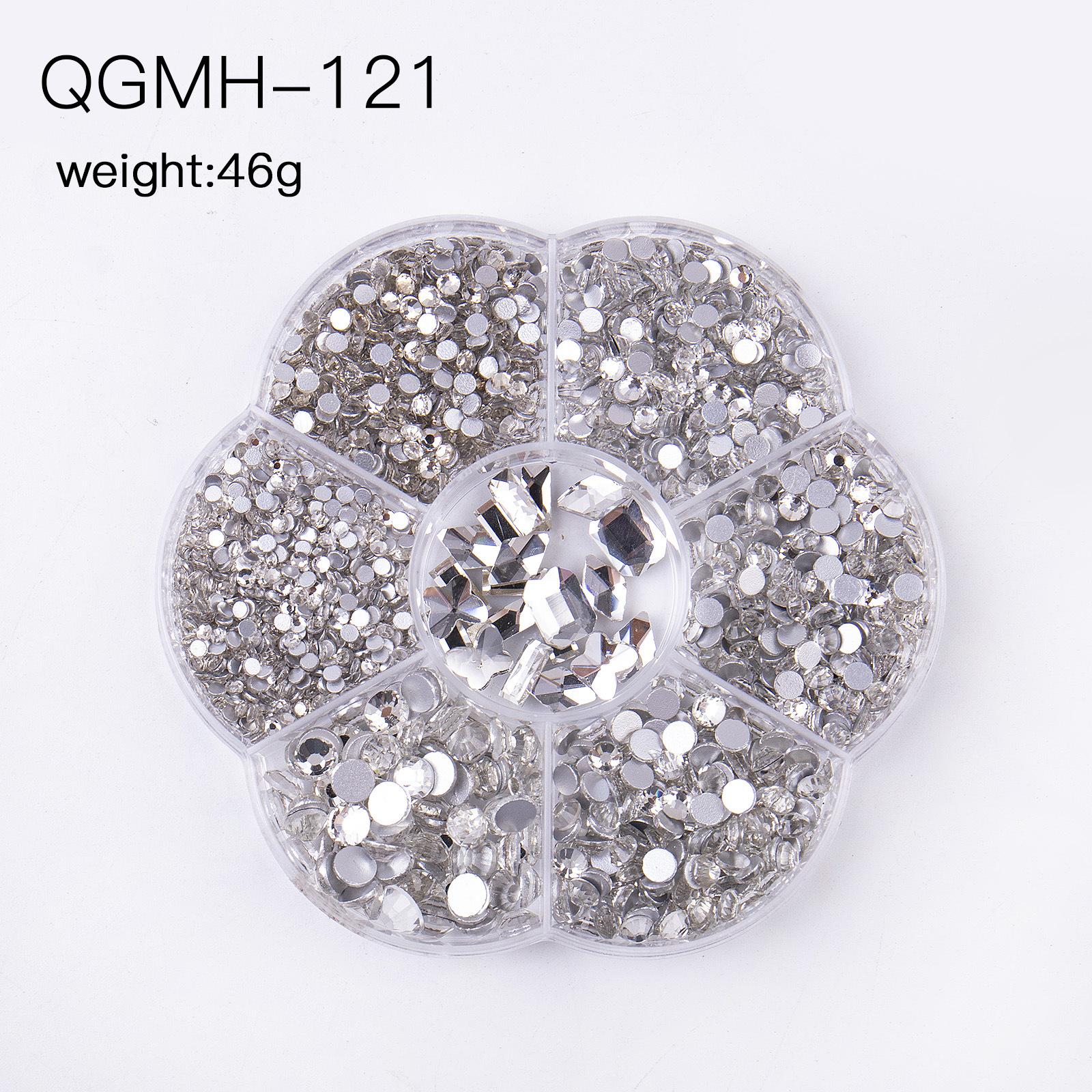 

Direct Supply Of 7 Plum Blossom Flat-Bottomed Special-Shaped Diamonds, Nail Art Mixed Color Diamonds Diy Accessories, Crystal Glass Diamonds QGMH-121