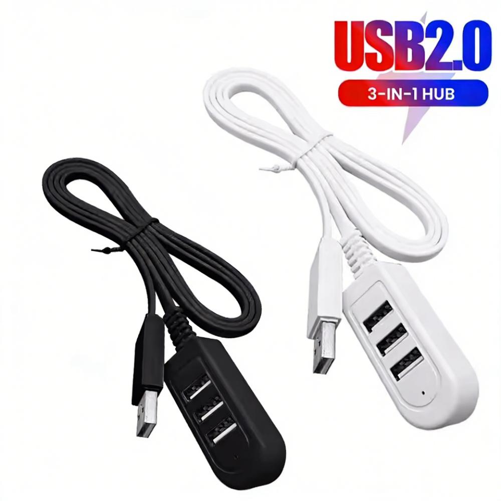 USB Hub 1.1 Multi USB Splitter Adapter Cable 1.1m 1.1m Mini Hub For PC Laptop USB Hab Extender Cable Computer Accessories