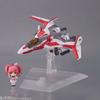 TINY SESSION Macross Delta VF-31C Siegfried (Mirage Farina Genus Machine) with Makina Nakajima Approx. 100mm PVC & ABS Painted Movable Figure