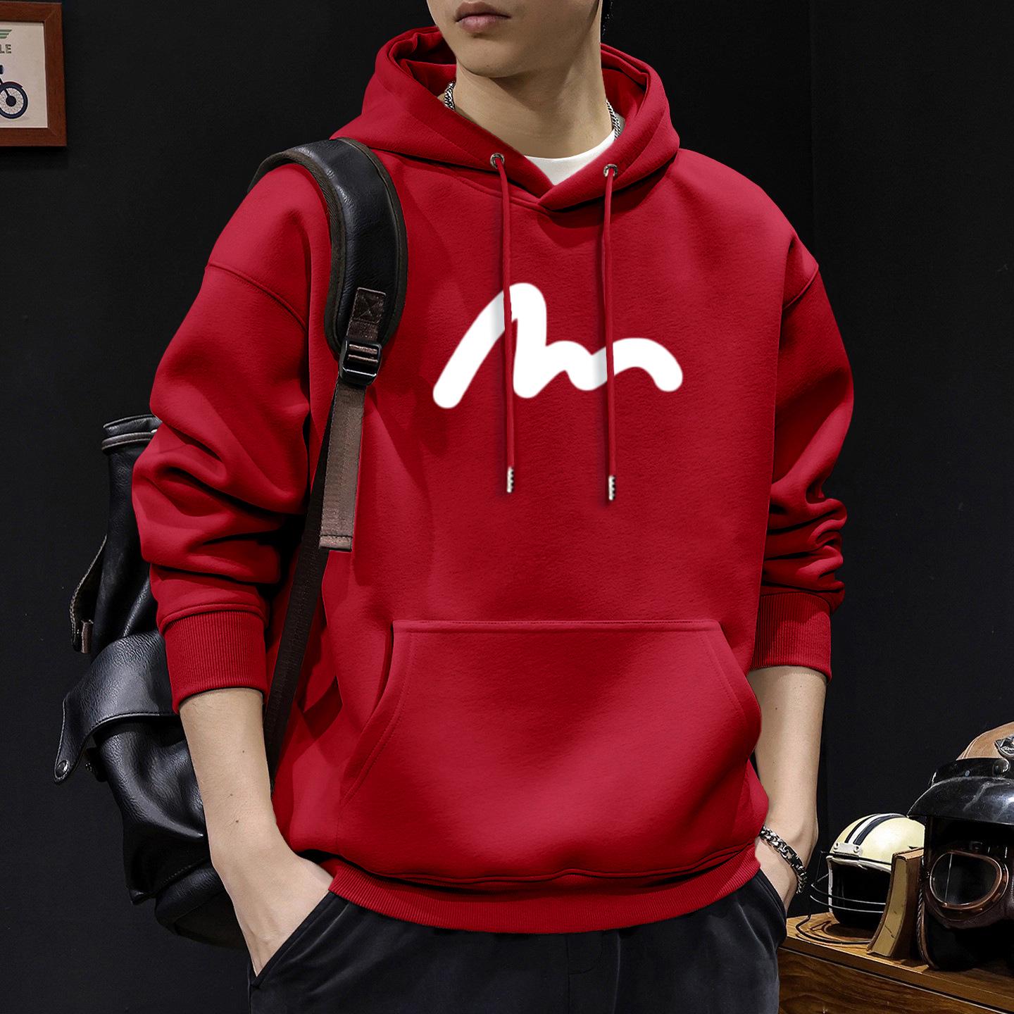 

Men s 420g Heavyweight Hoodie - Spring/Autumn Trendy Loose Fit Retro Jacket XL (150-180 lbs)