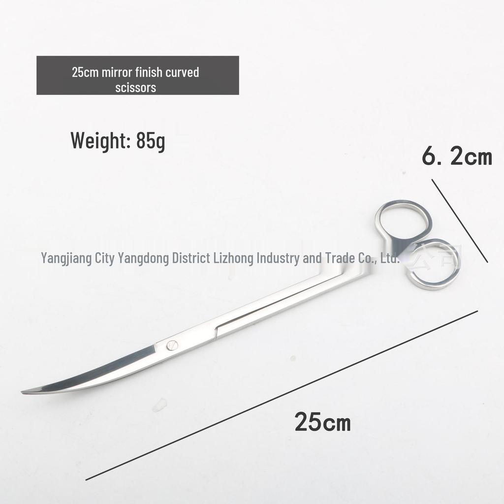 Stainless Steel Aquarium Plant Scissors and Algae Scraper Set with Tweezers