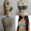Pearls Body Chain Bra Multilayer Pearls Chest Chains Body Accessories Jewelry for Women Nightclub Raves Body Jewel