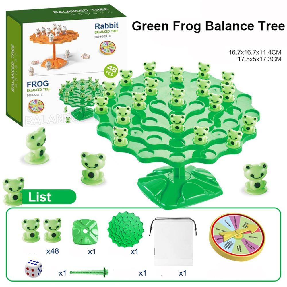 Parent-child Fun Frog Balance Tree Educational Balancing Board Puzzle  For Kids