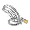 Stainless Steel Cock Cage Male Chastity Cage Belt Device Lock Penis Lockable Penis Ring Metal BDSM Abstinence Fetish Sex Toys