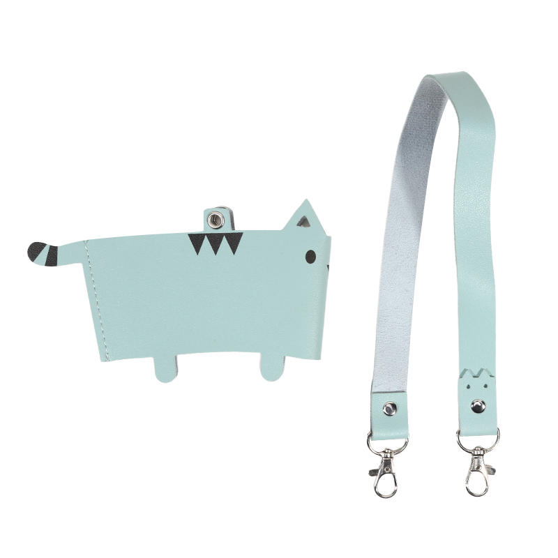 Cat Design Cup Sleeve With Handle Strap Portable Insulated Carrier For Water Bottles Coffee Cups