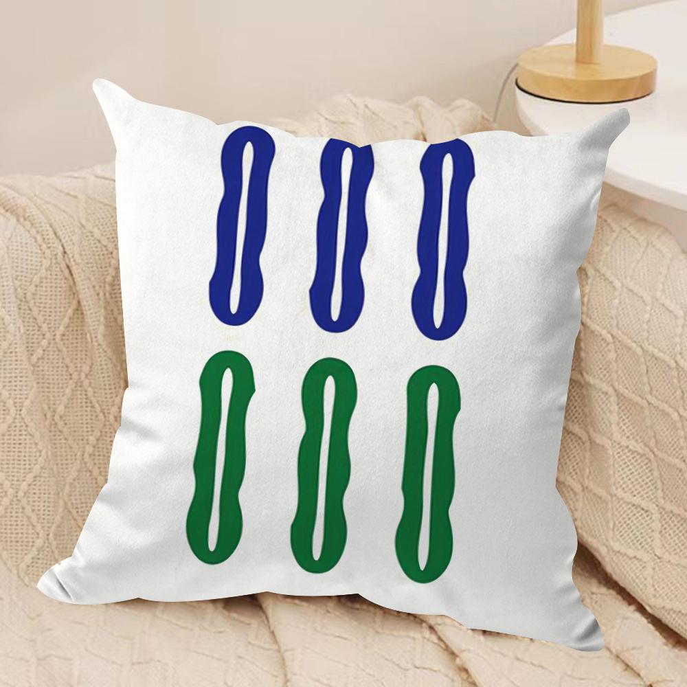 

Cute Mahjong Cushion Cover Short plush Doublesided Print Square Throw Pillow Covers Sofa Home Cushion Decor 30x30cm