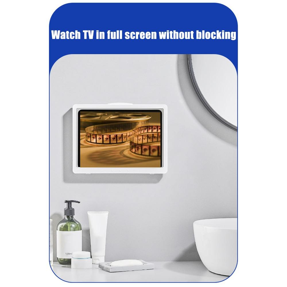 Plastic Tablet Holder Black White Tablet Enclosure Bathroom Tablet Case Shower Bathroom Kitchen