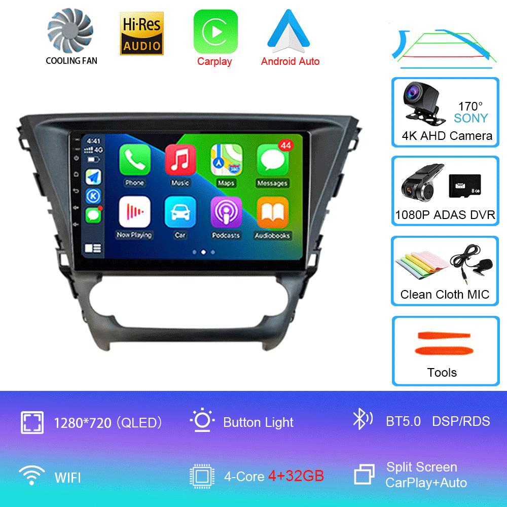 For Toyota Avensis 2018 2019 2020 Car Radio Multimedia System Navigation GPS Stereo CD Player Android 14 Auto BT No 2 Din DVD