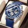 Sport Luxus Herren Quarzuhr Wasserdicht Chronograph Leuchtend Datum Herren Armbanduhr Business Leder Herrenuhren Uhr