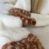 Furry Plush Winter Caps with Animal Ear Funny Ear Scarf Hat for Adult Teens Soft and Warm Thicken Trapper Hat for Outdoor