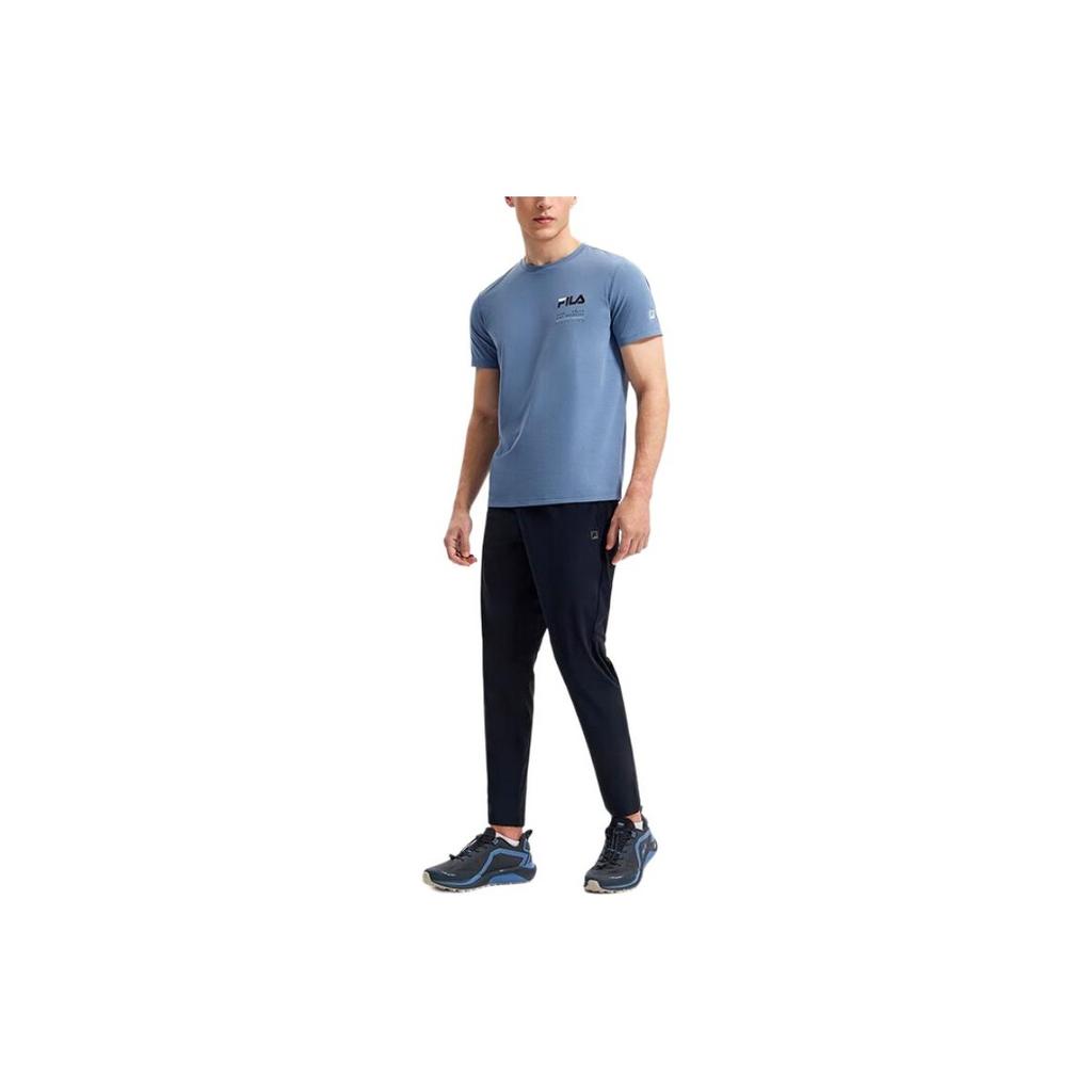 Fila Solid Color Elastic Casual Pants Men Bottoms Black A51M421603F-BK