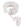 2Pcs Universal White Car Shock Absorbers Power Auto Buffer Spring Bumper