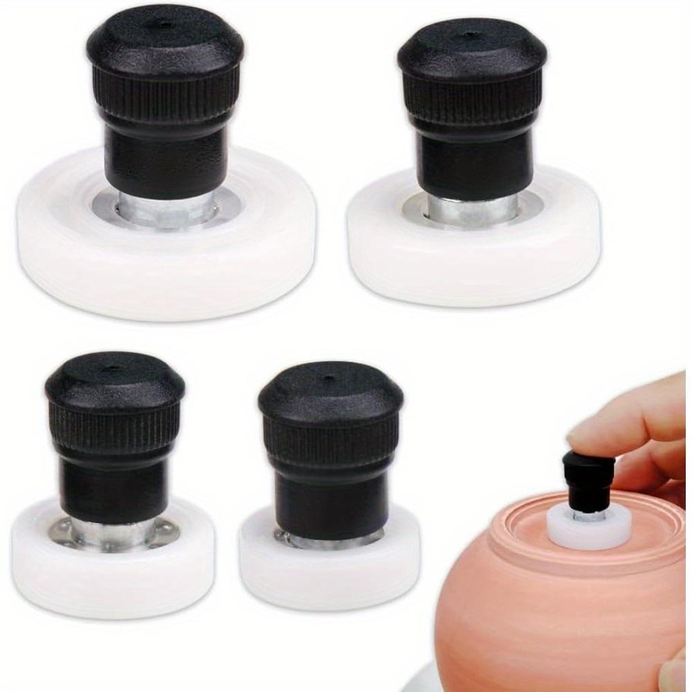 

1 Набор профессиональных инструментов для завершающей обработки керамической глины с защитой рук, незаряженный гончарный станок-триммер, идеально подходит для скульптуры и гончарного дела 1 Set