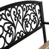 Garden Bench With Backrest 122 X 88.5 X 55.5 Cm Ivy Sofa